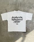 Discipline White T-Shirt